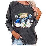 Weihnachten sommer oberteile damen sexy pullover batik damen blusen pulli dunkelgrau damen rosa longsleeve damen casual damen jojolikes pullover damen tops damen spitze tunika oberteile damen w