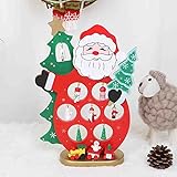 Holz Adventskalender Weihnachten Tischdeko Schneemann Weihnachtsmann Adventskalender Weihnachtsschmuck Ornament Holz Nikolaus Weihnachtskalender für Indoor Wanddekorationen Home Deko Weihnachtsdek