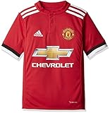 adidas Kinder Manchester United Trikot Heim 2017/2018, Reared/White/Black, 164