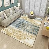 Teppiche Raum deko Atmungsaktive gemütliche graue gelbe Tintendesign kann Teppich gewaschen Werden küchenteppich waschbar tepiche für Wohnzimmer 200X300CM