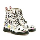 Look at The World from Different Bevel Long Boots NMAR113