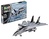 Revell Modellbausatz Flugzeug 1:72 - Grumman F-14D Super Tomcat im Maßstab 1:72, Level 3, originalgetreue Nachbildung mit vielen Details, 03960