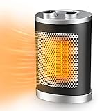 Heizlüfter - Heizlüfter Energiesparend Leise | 2 Heizstufen 1000W/1500W | Kleine keramik Mobile Heizung Elektrisch für Baby Erwachsene | Tragegriff Heizung Heizlüfter Bad für Badezimmer und Bü