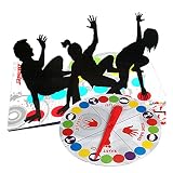 Twisting Kinderspiel Spielmatte Bodenmatte Bodenspiel Familienspiel, Partyspiel, Lustiges Spiel Geschicklichkeitsspiel für Kinder & Erwachsene - Englische V