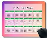 2022 Kalender Mauspad, Gradient Unschärfe Abstraktion Mauspad für Büro Computer Laptop Männer F