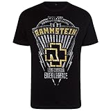 Rammstein Herren T-Shirt Legende Offizielles Band Merchandise Fan Shirt schwarz mit mehrfarbigem Front Print (4XL)