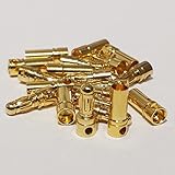 MR-Onlinehandel ® 10 Paar (20 Stück) 3,5mm Goldstecker Stecker und Buchse Hochstrom bis 80