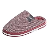 Hausschuhe Damen Dasongff Winter Wärme Bequem Plüsch Pantoffeln Indoor Home rutschfeste Kuschelig Weite Leicht Slipper Filzpantoffeln Memory Foam rutschfest Puschen Plüsch Bequem Unisex S