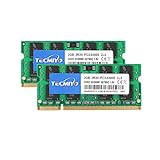 TECMIYO 4GB Kit (2x2GB) PC2 5300s DDR2 667MHz 2RX8 Dual Rank PC2-5300 DDR2-667 1,8V 200pin Sdram Sodimm Non-ECC Ungepuffertes SODIMM Laptop-Speicher-Ram-M