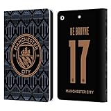 Head Case Designs Offizielle Zugelassen Manchester City Man City FC Kevin De Bruyne 2020/21 Spieler Away Kit Gruppe 1 Leder Brieftaschen Handyhülle Hülle Huelle kompatibel mit Apple iPad Air (2013)