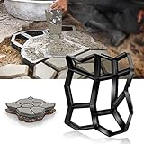 Forever Speed Gehweg Form Pflasterstein Pflasterform Pflastermacher gießen von Gehwegen/Trittsteinen Schalungsform, 42,5 x 42,5 x 4