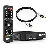 Humax Kabel HD Nano Set mit HDMI Kabel und Cable Candy Beans / HDTV Kabelreceiver digital und HDMI Kabel / DVB-C Kabelfernsehen in Full HD (1080p) / digitaler Kabelempfang / schw