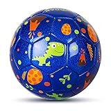 INPODAK Kinder Größe 2 Fußball| Dinosaurier Mini Fußball| Kleinkind Bälle für das Freizeitbälle Drinnen Draußen Junge M