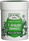 Fuchs Würzen statt Salzen '7 Kräuter' Kräuter-Gewürzmischung Gewürze Set, verschiedene Kräuter, für Salate, Gemüse, Nudeln und Geflügel, 3er Pack (3 x 50 g)