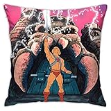 xiancheng He-Man Transform Filmation Style Kissenbezug Dekor Quadrat Bett Kissenbezug Weiche Kissenbezug für Couch Sofa, doppelseitig