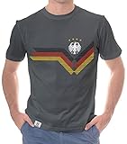 Herren T-Shirt - Deutschland WM dunkelgrau-Weiss XXXL