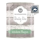 Wanders24®️ Kreidefarbe (750 ml, bedeutsames Blassgrün) Holzfarbe für Shabby Chic Look - Möbelfarbe einfach zu verarbeiten - Möbellack auf Wasserbasis - Made in Germany