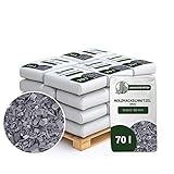 Holzhackschnitzel Grau Kiefer Holz Mulch Garten Grob 0-60mm 70l Sack x 24 STK (1680 L)