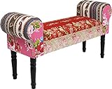 Kare Design Bank Wing Patchwork, Rot/Rosa, 54x100x30