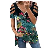 t-Shirts für Damen v Ausschnitt Bluse gepunktet Oberteil Damen Damen top elegant Damen Pullover elegant Tunika Damen Langarm elegant lang damenoberbekleidung Sommer graue S