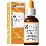 Vitamin C Serum für Gesicht/Nacken/Augen – 5X WIRKSAMERES Anti-Aging Serum mit 20% Vitamin C – Reduziert Falten/feine Linien/Altern – 100% Vegan/Von Dermatologen entwick