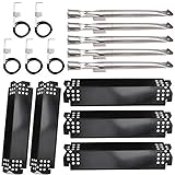 Metal Club Kompatibel mit Grillteil-Kit Nexgrill 720-0888 720-0888N 720-0830H Gasgrills, 5 Stück Flammen-Tamers Heizplatten Schilde & Grillzünder & Edelstahl-Rohrb