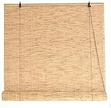 vueuo Reed Vorhang Outdoor Rollo, Bambus Rollo, Garten Patio Reed Vorhang, Bambusrollos Outdoor Roll Up Rollos Schilfvorhänge mit Aufzug, Retro Wasserdichter Sonnenschutz(Size: 50x120cm/20x47in)