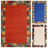 Morgenland Gabbeh ELITE Teppich Weiß Nomade Einfarbig Handgeknüpft Schurwolle 300 x 80 cm L