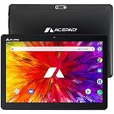 ACEPAD A130 v2022 Tablet 10,1 Zoll - Deutsche Marke - Android 11, 64GB Speicher, 3GB RAM, 4G LTE, Octa-Core Boost-Prozessor, HD Display, WLAN, Bluetooth, GPS (Schwarz)