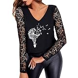 HHOP XXL Hoodie Damen kuschel Pullover braun Damen-Pullover, weinrot Oversize Mode Damen Damenkleider Herbst Damen Glitzer Oberteile damenshirts lässig Langarm lila Sweatshirt D