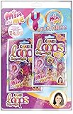 CRAZE Loops Mega Bundle Mia and Me bunte Knüpfringe mit viel Zubehör 3x 2er Pack DIY Armband für Mädchen Kinderschmuck 24096, S