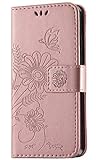 kazineer Hülle für iPhone 6 / iPhone 6S, Leder Tasche Handyhülle Kompatibel mit Apple iPhone 6 / 6S Schutzhülle Brieftasche Etui Case (Pink-Gold)