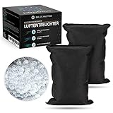 PEPELLIA® Luftentfeuchter Auto - laborgeprüft effektiv: 2x500 g Silicagel Luftentfeuchter Granulat - Raumentfeuchter auch für Haus u. Boot - Top Entfeuchter Auto & Scheib