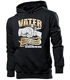 Vater und Sohn Männer Papa Geburtstags Ideen Tour Partner Look Hoodie Herren Kapuzen Pullover Sweatshirt Pulli Vati Papi Dad, Herren Hoodie Schwarz Vater und Sohn, S