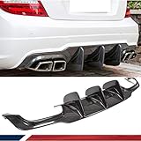 Jcsportline Karbonfaser Big Fin Heckdiffusor für Mercedes Benz W204 C63 AMG Stoßstange (2012 und später)