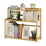 ZYLBDNB Bücherregale Einfaches Modernes Schüler-Bücherregal Dreischichtiges Bambusholz Bücherregal Kinderschreibtisch Lagerregal Klein Bücherregal und Bücherreg