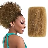 Noverlife 1 Packung 50 g Afro Kinky Bulk 30 cm Kanekalon Haar Kunstfaser Afro Kinky Bündel Flauschig lockiges Haar Perücken für Dreadlocks, Twists, Zöpfe, Reggae, Loc Repair – Honigb