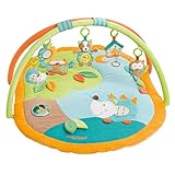 Fehn 071559 3-D-Activity-Decke Sleeping Forest / Spielbogen mit 5 abnehmbaren Spielzeugen für Babys Spiel & Spaß von Geburt an / Maße: 80x105