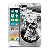 Head Case Designs Offizielle Zugelassen Riza Peker Schwarz Weiss 2 Schädel 6 Harte Rueckseiten Handyhülle Hülle Huelle kompatibel mit Apple iPhone 7 Plus/iPhone 8