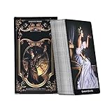 URNOFHW 78PCS Tarot-Karten-Brettspiel Card Deck for Familientreffen-Partei-Spielkarten (Color : Card)