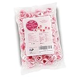 WeddingTree Herzbonbons Rosa - 500g Rocks Bonbons handgewickelte Süßigkeiten Großpackung - Tischdeko zu Hochzeit Taufe Valentinstag Muttertag