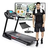 YM TAP180PRO Laufband Professional Faltbares Elektrisches 22 km/h, Kinomap & Zwift App Bluetooth, Lautsprecher, USB/SD/Buchse, 2500 W (7 PS Spitze), Automatische Neigung und Schmierung, 150kg, C