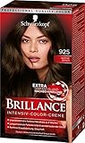 SCHWARZKOPF BRILLANCE Intensiv-Color-Creme 925 Kaffee Braun, mit extra Diamant-Glanz-Nachbehandlung, 1er Pack (1 x 143 ml)