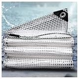 NA LI JIN BO Abdeckplane Holz,Sauberes Glas PVC Tarpaulin, Wasserdichter Im Freien, Dauerhafter Hochleistungs-Gartenhülle Mit Ösen for Garten-Sofa-Rattan-Stuhlauto, Benutzerdefinierte Größ