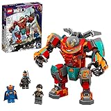 LEGO 76194 Marvel Tony Starks Sakaarianischer Iron Man, Action-Figur mit Transformer-Spielzeugauto Für Kinder Ab 8 J
