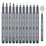 Hethrone Kalligraphie Stift - Stifte Fineliner Schwarz Kaligraphiestifte Set Anfäng