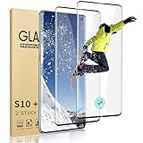 【2 Stück 】 Galaxy S10 Plus Panzerglas Schutzfolie, Anti-Fingerabdruck, Anti-Kratzen, Anti-Öl, 9h Härte 3D Vollständige Abdeckung Displayschutz Panzerglasfolie für Samsung S10+