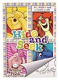 Sticker & Malblock - ' Disney Winnie the Pooh ' - Malbuch / Malblock - A5 mit Aufkleber - Puuh Bär Tigger - Ferkel - Malvorlagen Malbücher für Jungen & Mädchen - Sammelalbum - Vorlage Klein Stickerblock - Kinder Kind groß z.B. für Stickeralb