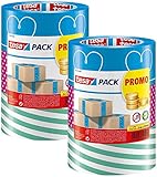 tesa - buntes Packband Klebeband Packetklebeband Verpackungsband in verschiedenen bunten Designs für Geschenke/ 3 Rollen a 25m x 50mm (2)
