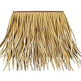 Gzhenh Simulation Thatch Fliese,Künstlicher Strohhalm, Strohplatte Dach Dekorativ Künstliches Strohdach Zum Bauernhof Restaurant Dachziegel Aus Kunststoff (Color : 15pcs, Size : 50x50cm)